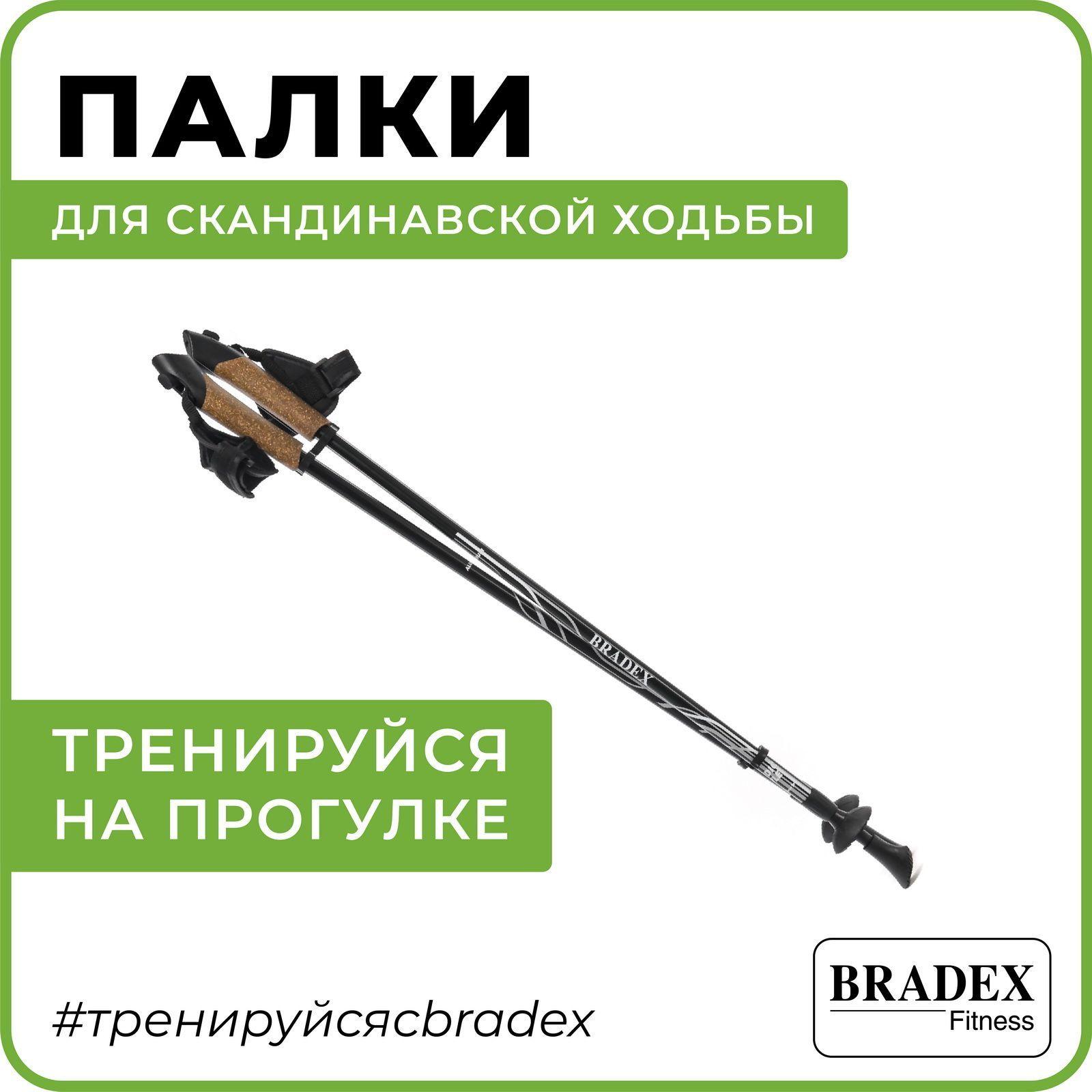 Палки для скандинавской ходьбы Нордик Стайл II BRADEX, телескопические, трекинговые складные