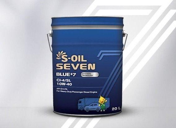 S-OIL SEVEN s-oil 10W-40 Масло моторное, Полусинтетическое, 20 л