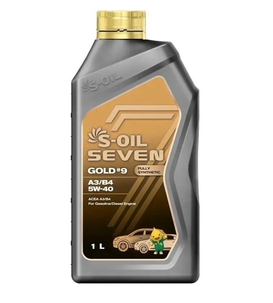 S-OIL SEVEN GOLD #9 A3/B4 5W-40 Масло моторное, Синтетическое, 1 л