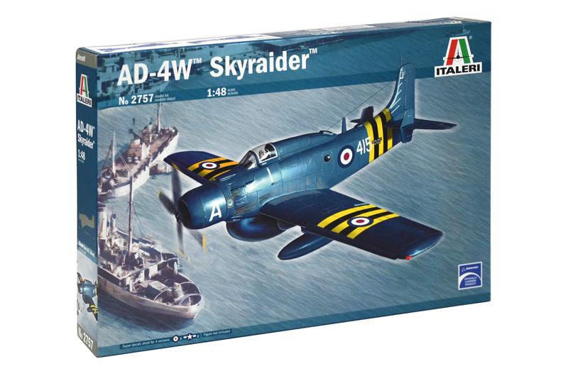 Сборная модель самолета AD-4W Skyraider 2757, масштаб 1/48