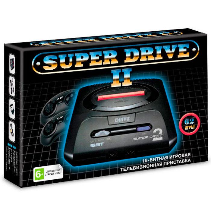 Игровая приставка 16-bit Super Drive Classic + 62 игры