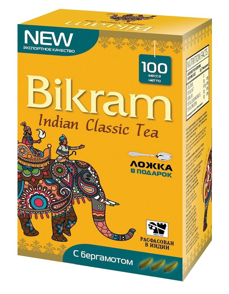 Bikram | Чай чёрный индийский байховый с бергамотом Бикрам 100г