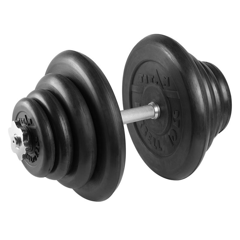 Гантель разборная 40 кг TITAN Barbell - d26, Комплектация №1 с железной ручкой