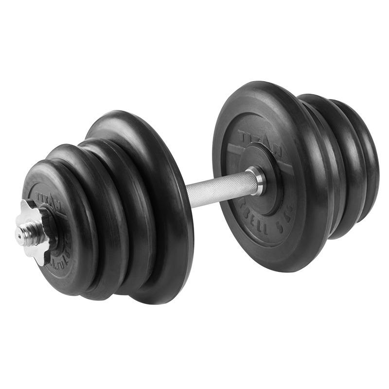 Гантель разборная 25 кг TITAN Barbell - d26, Комплектация №2 с железной ручкой