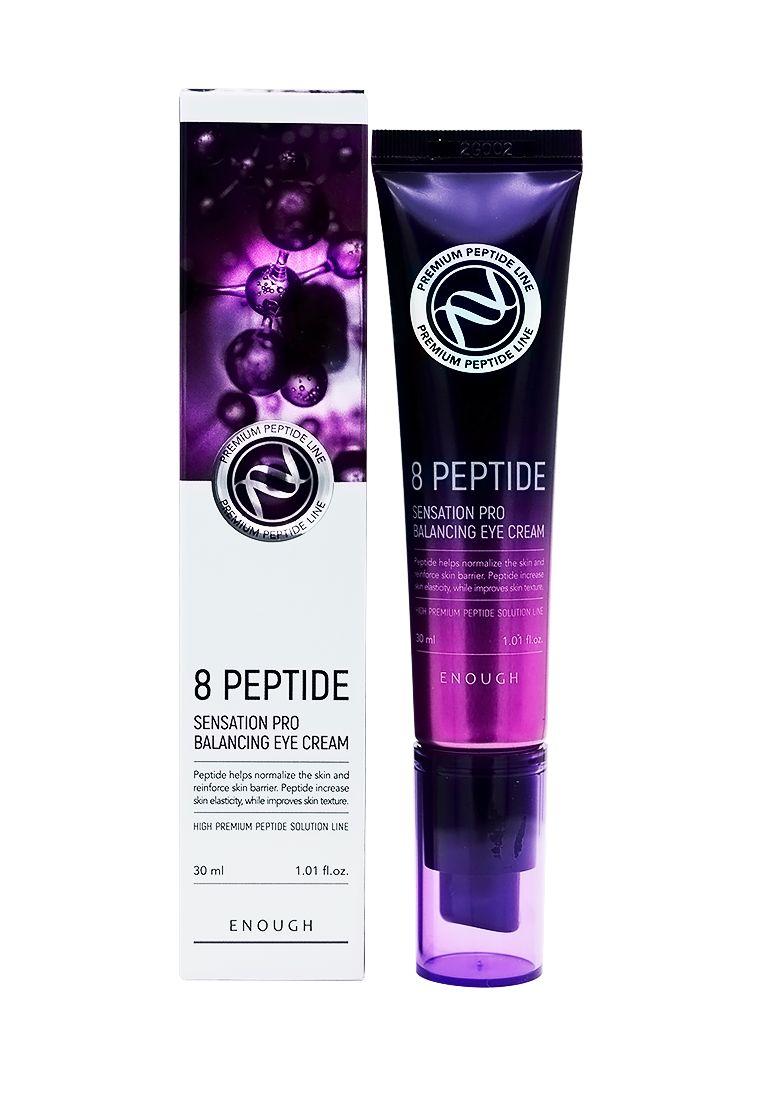 ENOUGH Premium 8 Peptied Senation Pro Eye Cream Омолаживающий крем для век с пептидами, 30мл