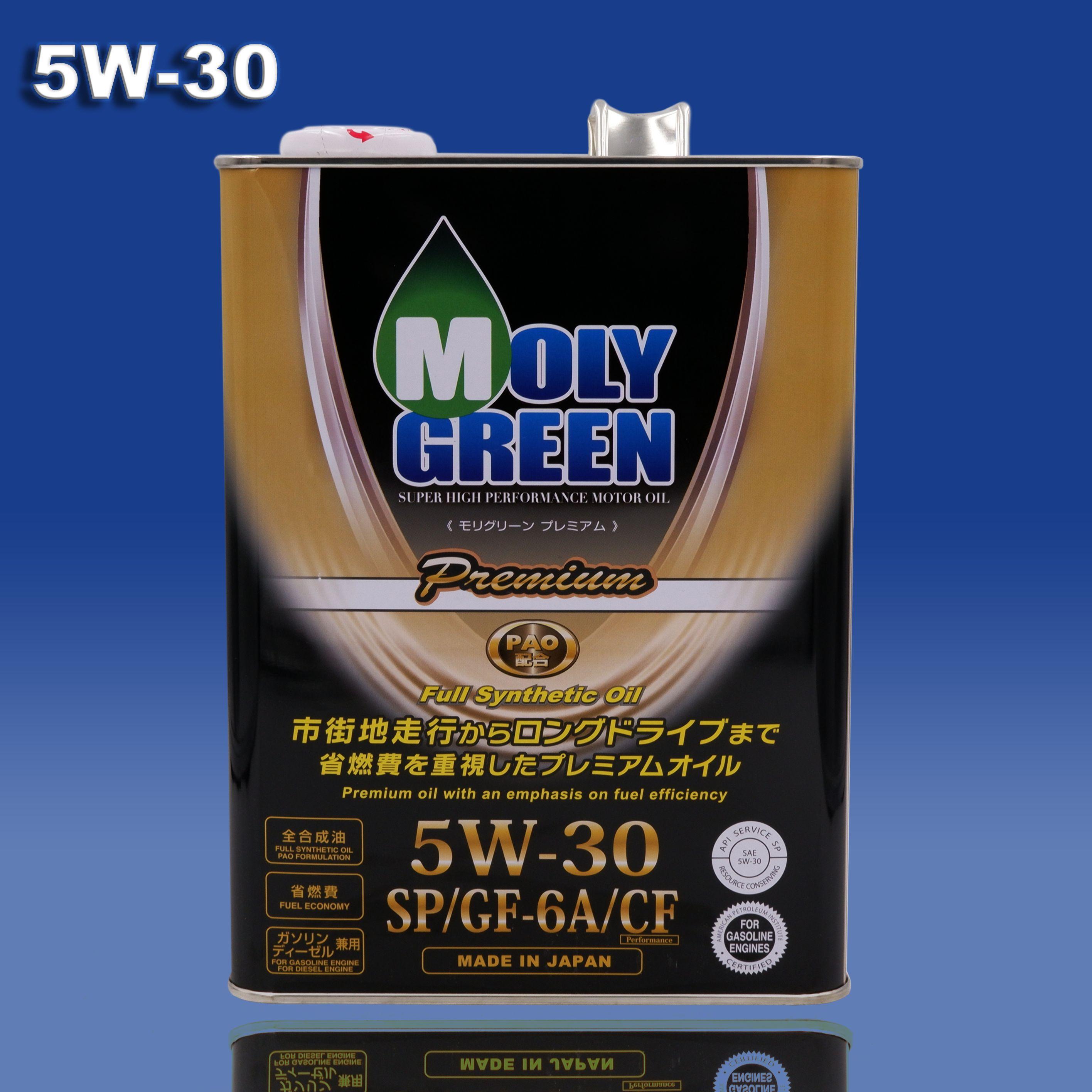 MolyGreen Premium 5W-30 Масло моторное, Синтетическое, 4 л