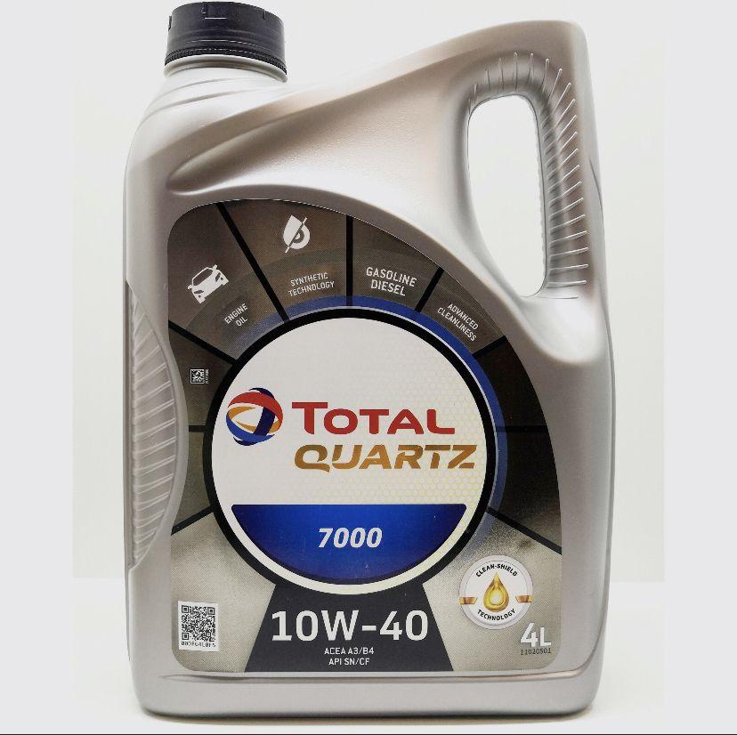 Total QUARTZ 7000 10W-40 Масло моторное, Полусинтетическое, 4 л