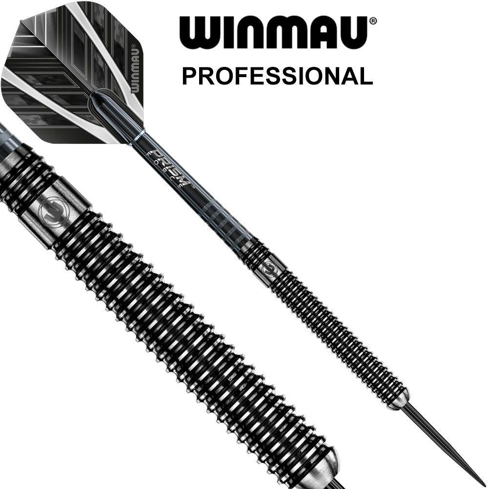 Дротики 24гр Winmau Blackout steeltip для Дартс (профессиональный уровень, вольфрам 90%)