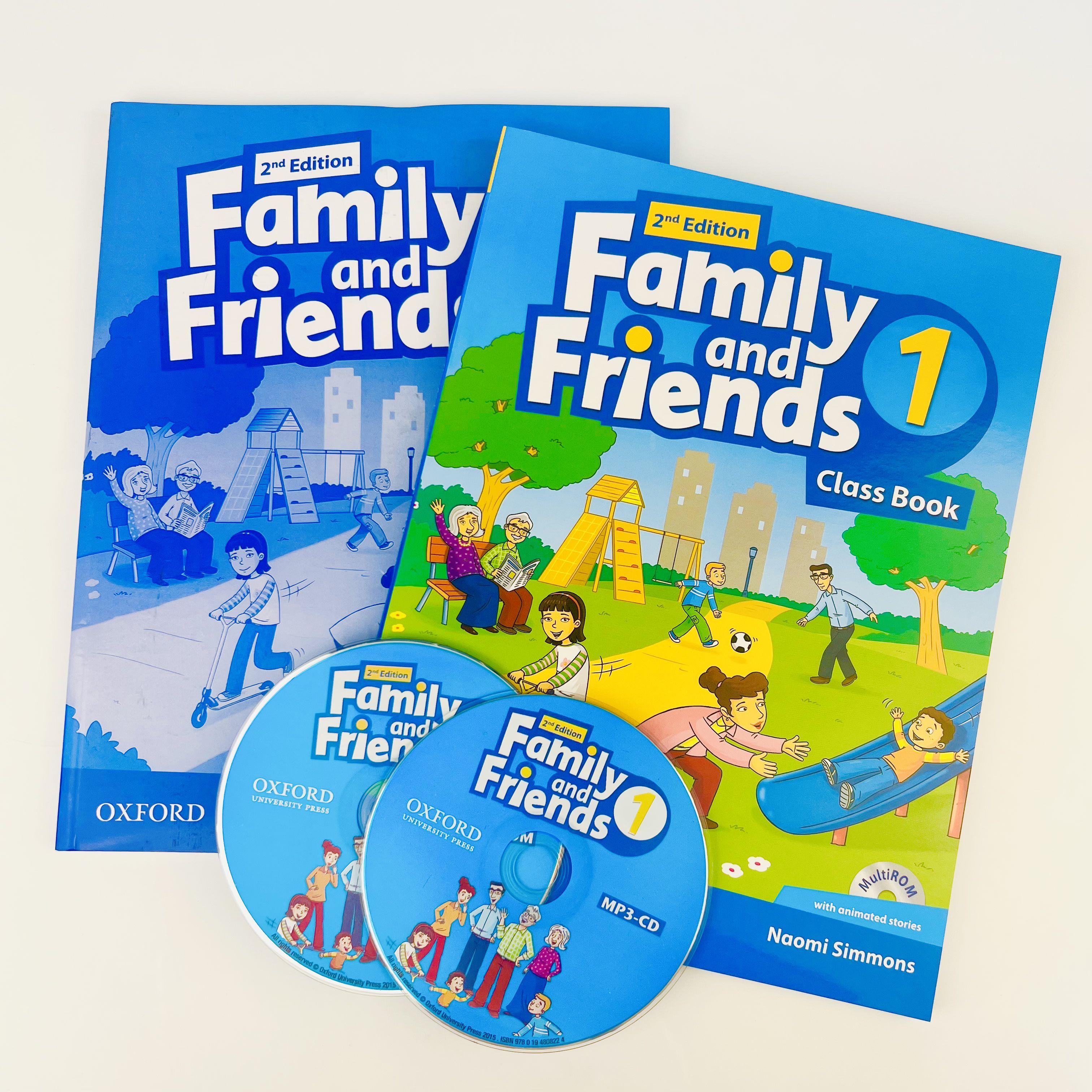 Family and Friends 1. ПОЛНЫЙ КОМПЛЕКТ: Учебник+Тетрадь+CD диск | Симмонс Наоми