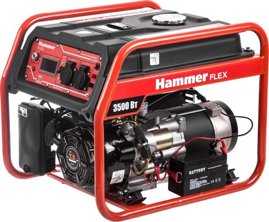 Генератор бензиновый Hammer Flex GN4000E 3,5 кВт. электрозапуск