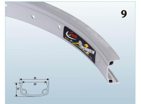 Велосипедный обод S25А одинар. 20x1.75-2.125 серебр. 36H