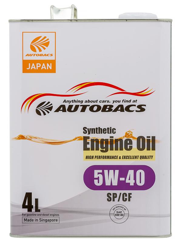 Autobacs ENGINE OIL SYNTHETIC 5W-40 Масло моторное, Синтетическое, 4 л