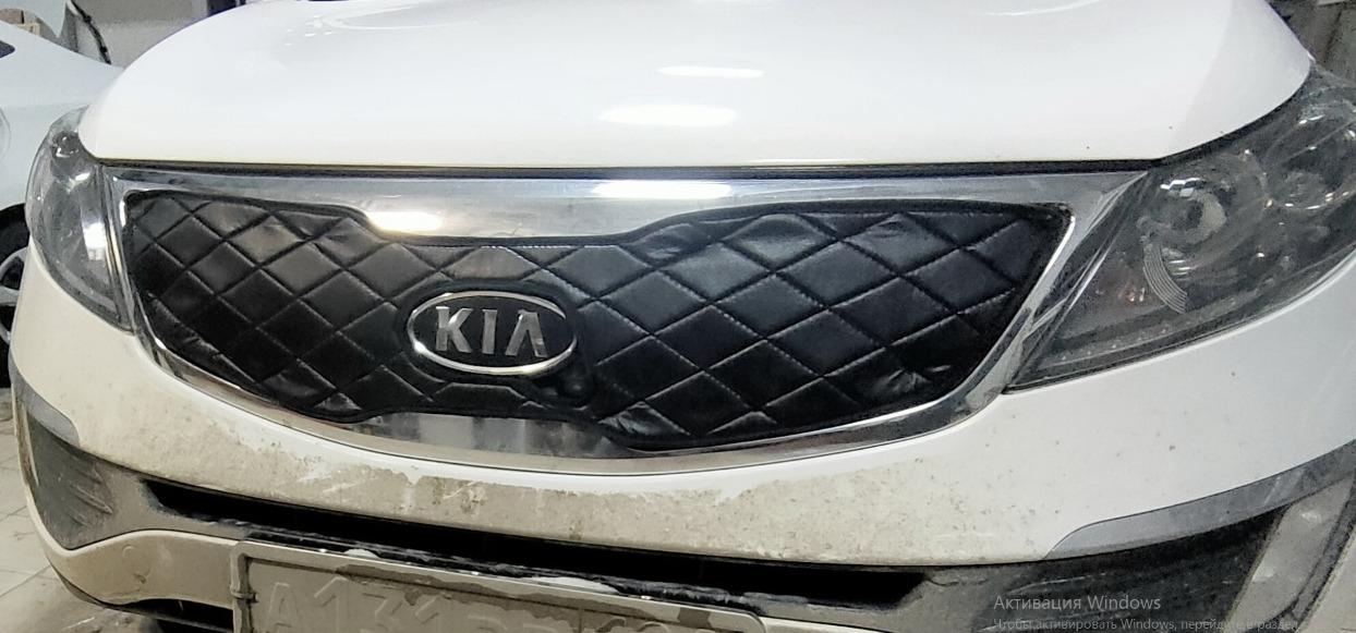 Утеплитель радиатора и бампера для Kia Sportage (2010 - 2014 III) Киа Спортаж