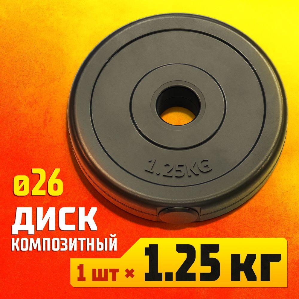 Profigym Диски для штанги, 1,25 кг, диаметр диска: 16,2 см