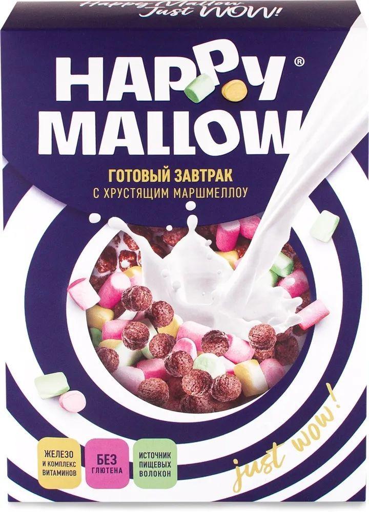 HAPPY MALLOW Сухой Завтрак с Мягким Маршмеллоу 240г