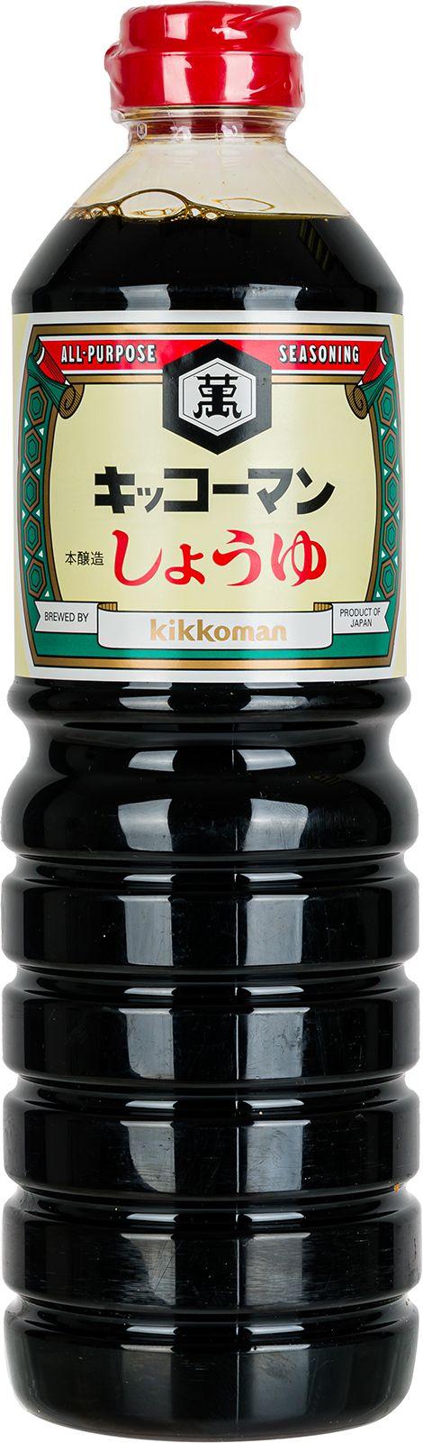 Японский соевый соус Kikkoman натурального брожения 1 литр, Япония.