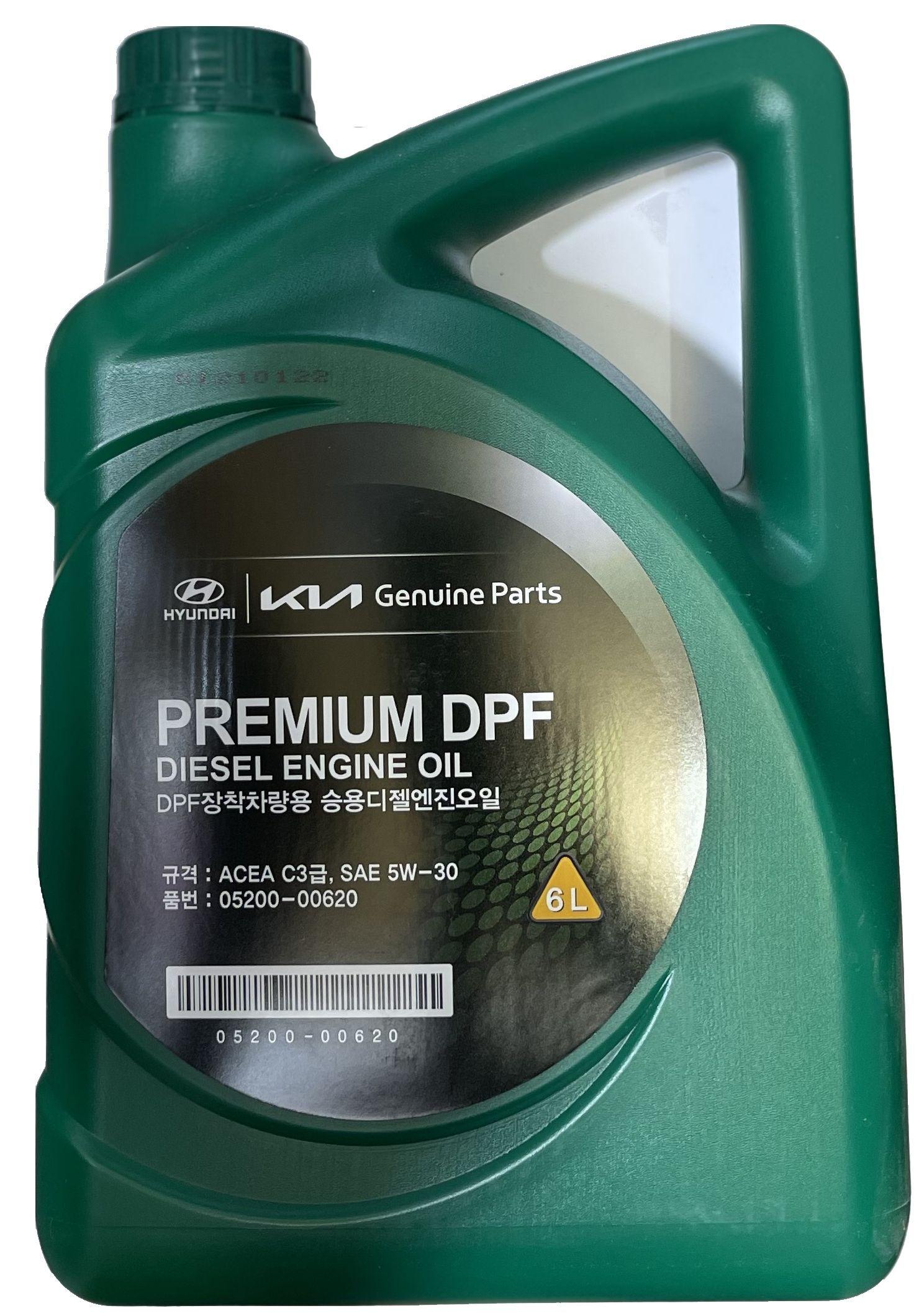 Hyundai-KIA PREMIUM DPF DIESEL 5W-30 Масло моторное, Синтетическое, 6 л