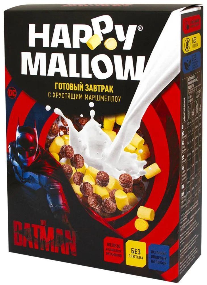 HAPPY MALLOW Batman Сухой Завтрак с Маршмеллоу 240г