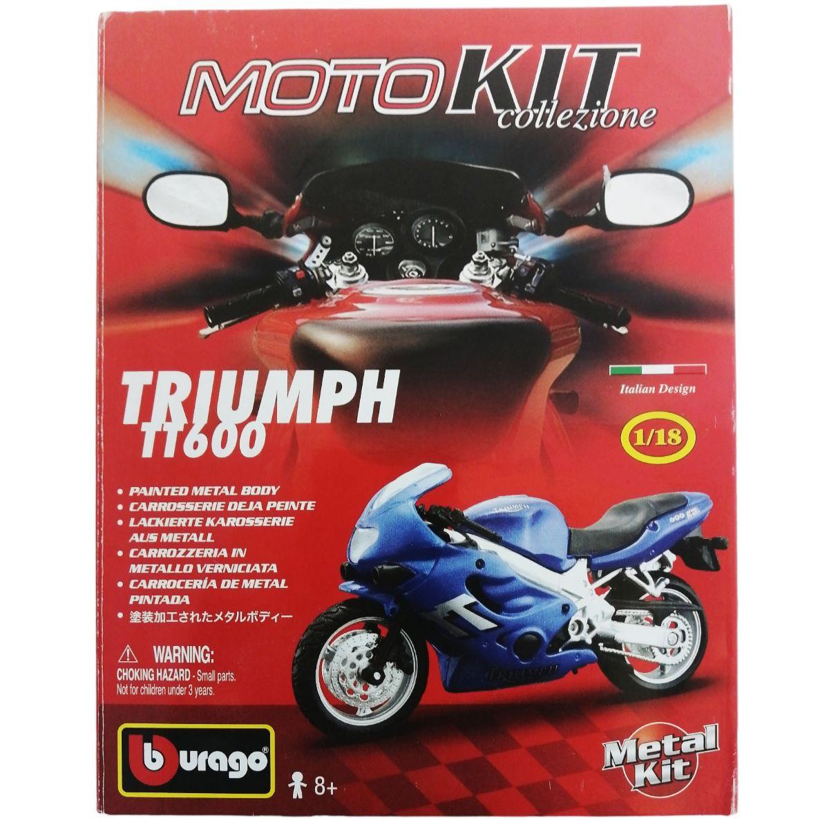 Triumph TT600 Bburago 1:18 мотоцикл сборная модель 18-55004