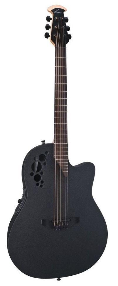 OVATION 1778TX-5-G Elite TX Mid Cutaway Black Textured - электроакустическая гитара