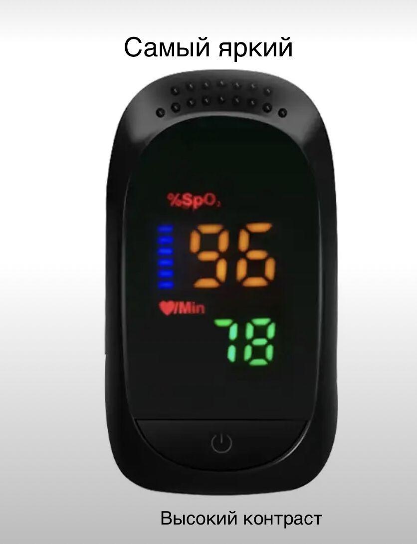 Пульсоксиметр "OXIMETER" Fingertip А2 черный на палец, контроль сатурации