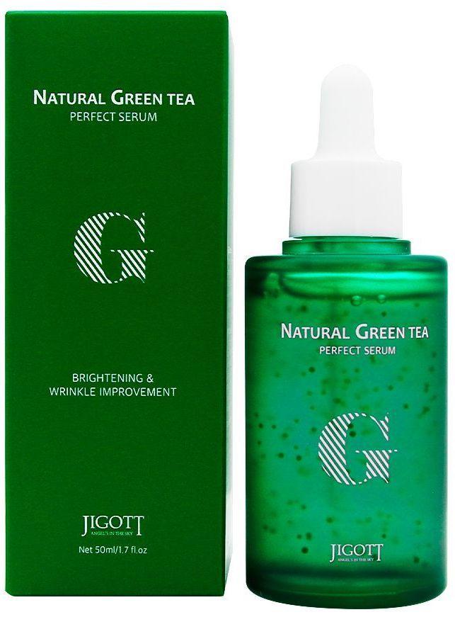 JIGOTT Сыворотка для лица ЗЕЛЕНЫЙ ЧАЙ Natural Green Tea Perfect Serum, 50 мл