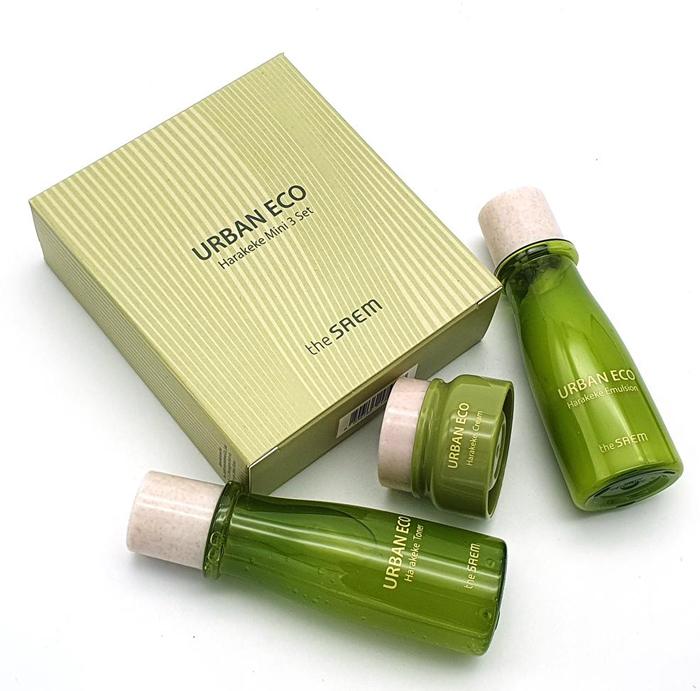 The Saem Набор уходовый с экстрактом новозеландского льна Urban Eco Harakeke Mini 3 Set VEGAN