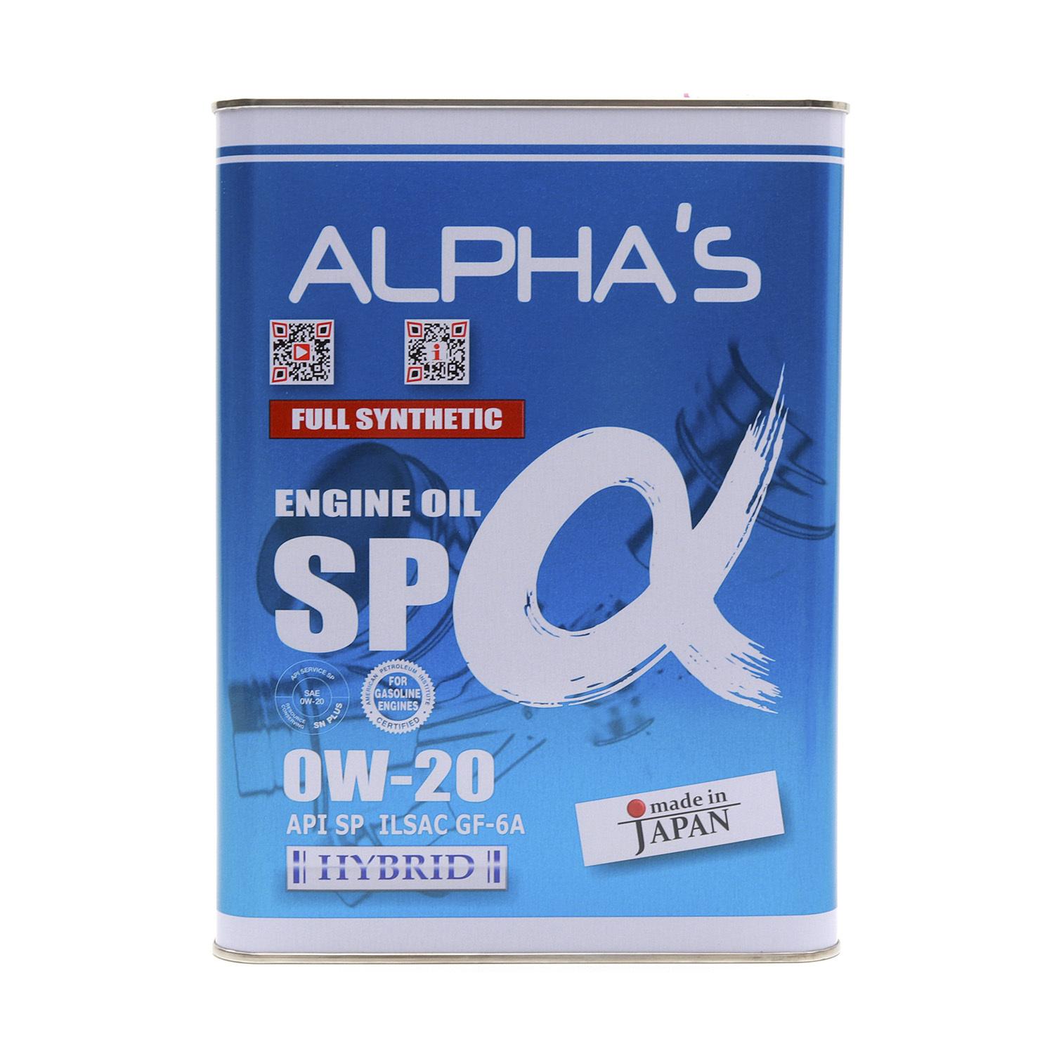 ALPHAS 0W-20 Масло моторное, Синтетическое, 4 л