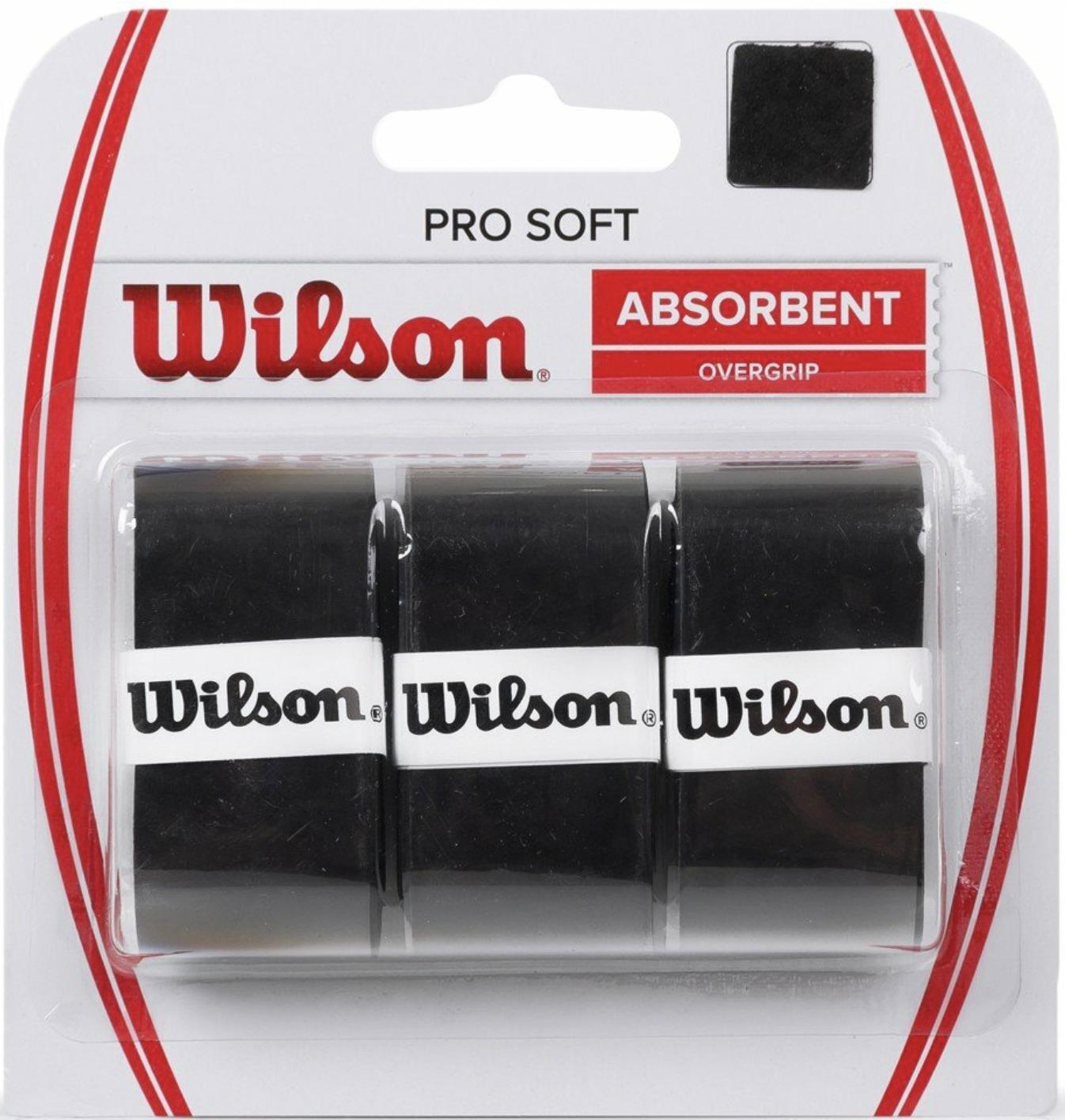 Намотка верхняя Wilson PRO Soft Absorbent 3шт. Черный