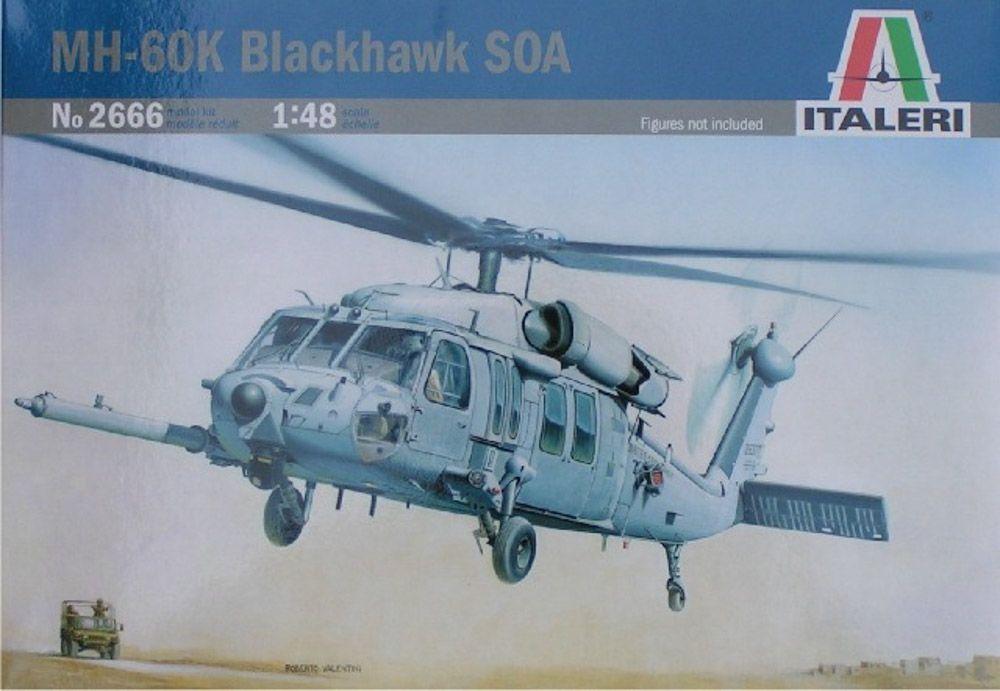 Сборная модель самолета Italeri Вертолет MH-60K Blackhawk SOA, масштаб 1/48