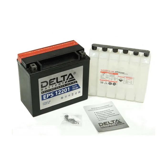 Аккумулятор 12V - 18 А/ч "Delta EPS MF" (YTX20HL-BS, YTX20L-BS) (сухозаряженный)