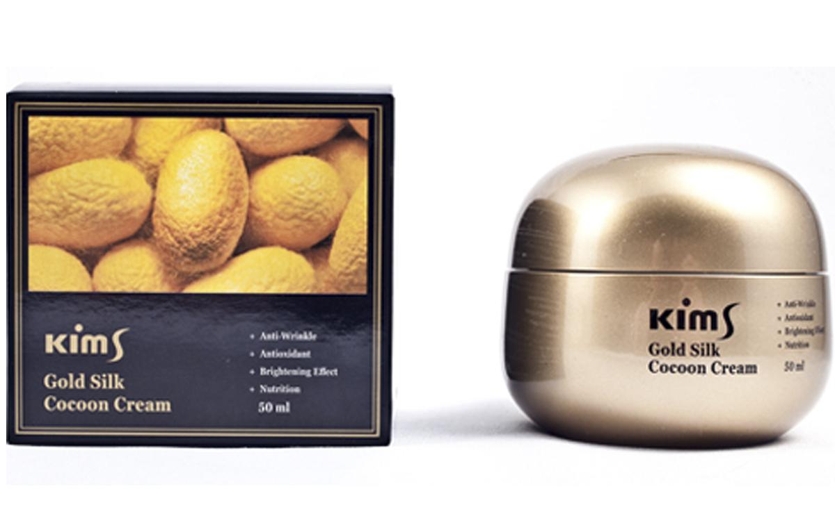 Kims Крем для лица антивозрастной c протеинами кокона шелкопряда Kims Gold Silk Cocoon Cream 50 мл