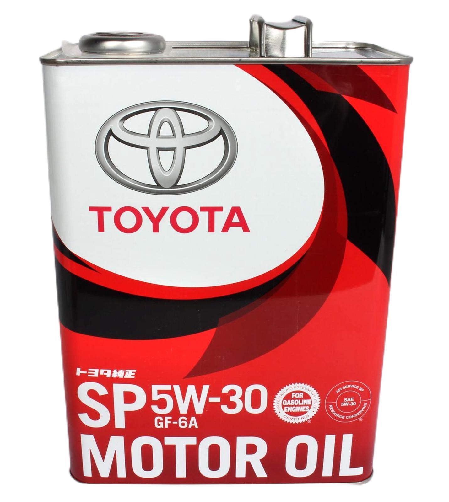 Масло моторное TOYOTA Motor Oil SP 5W-30 Масло моторное, Синтетическое, 4 л