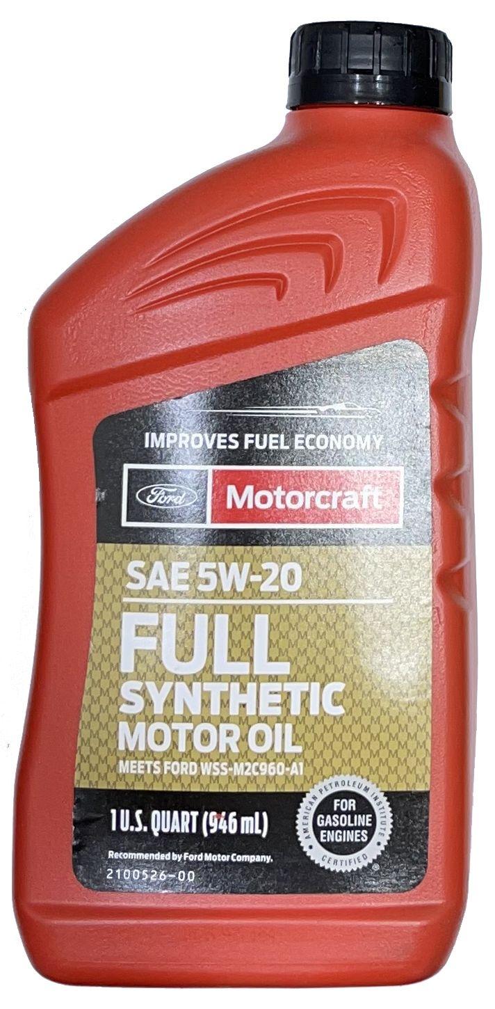 Motorcraft FULL SYNTHETIC MOTOR OIL 5W-20 Масло моторное, Синтетическое, 0.946 л