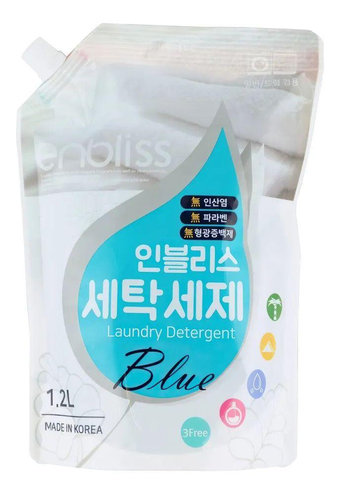 Жидкое средство для стирки белья HB Global "Enbliss" Laundry Detergent Blue 1,2 л., дой-пак, производство Южная Корея.