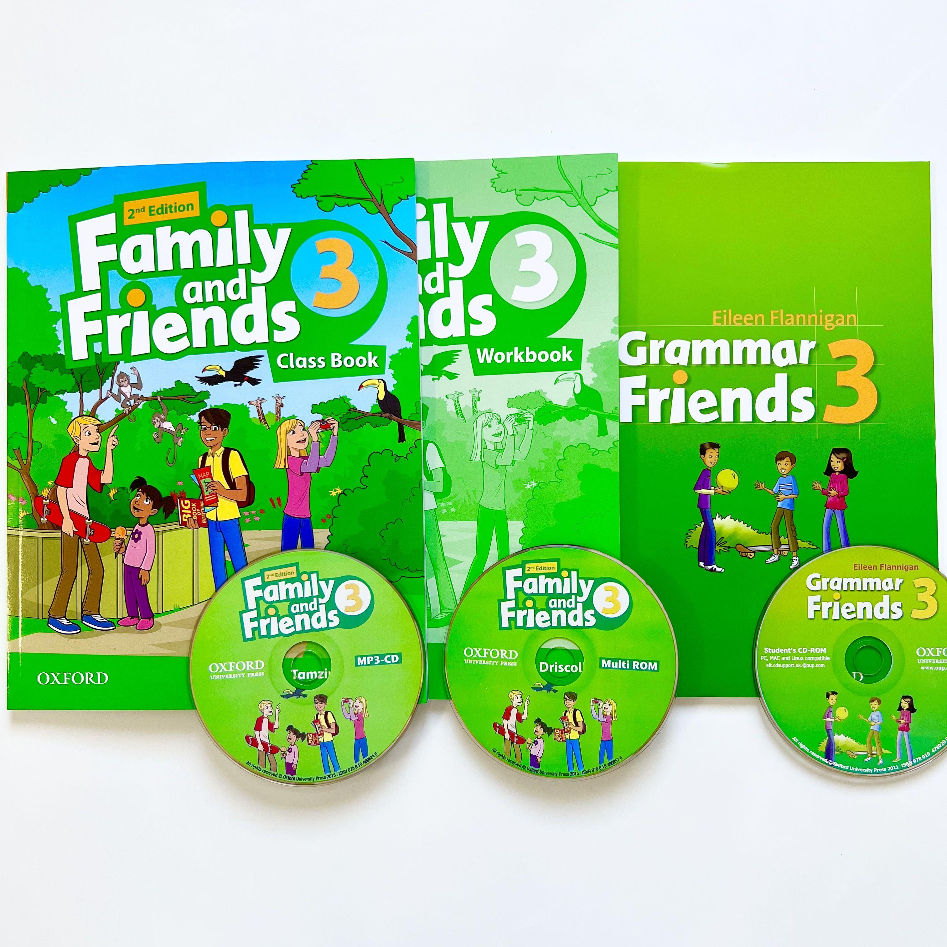 Family and Friends 3 (2nd edition). ПОЛНЫЙ КОМПЛЕКТ: Class Book + Workbook + Grammar friends 3 + CD | Симмонс Наоми