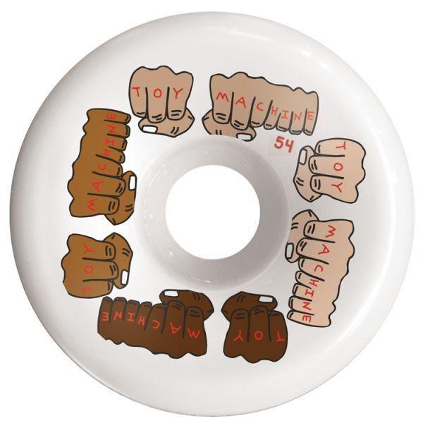 Колеса для скейтборда Toy Machine fists color c-line, жесткость 100a, размер 54мм