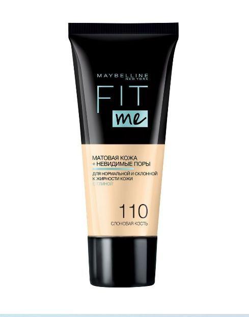 Maybelline New York Тональный крем для лица "Fit Me", матирующий, 30 мл