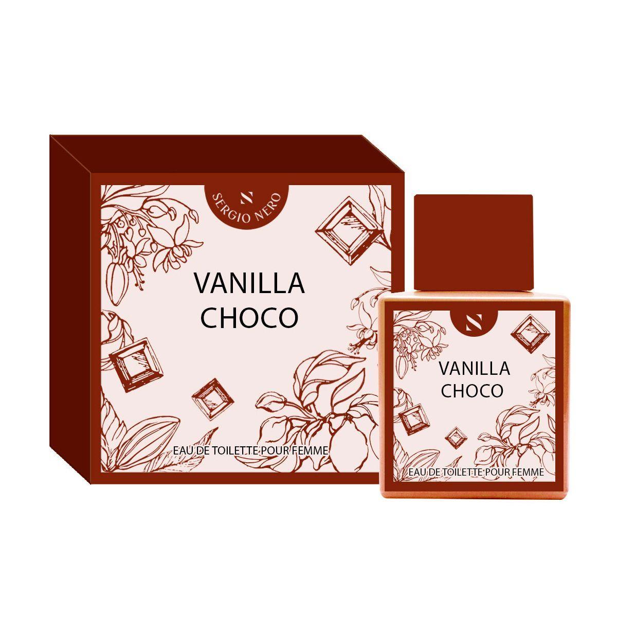 SERGIO NERO/Туалетная вода женская Vanilla Choco 50 мл/Парфюм женский, парфюм,женский, духи, туалетная вода, парфюмерия, для женщин, подарок, ваниль, ванильный, шоколад, шоколадные, сладкие