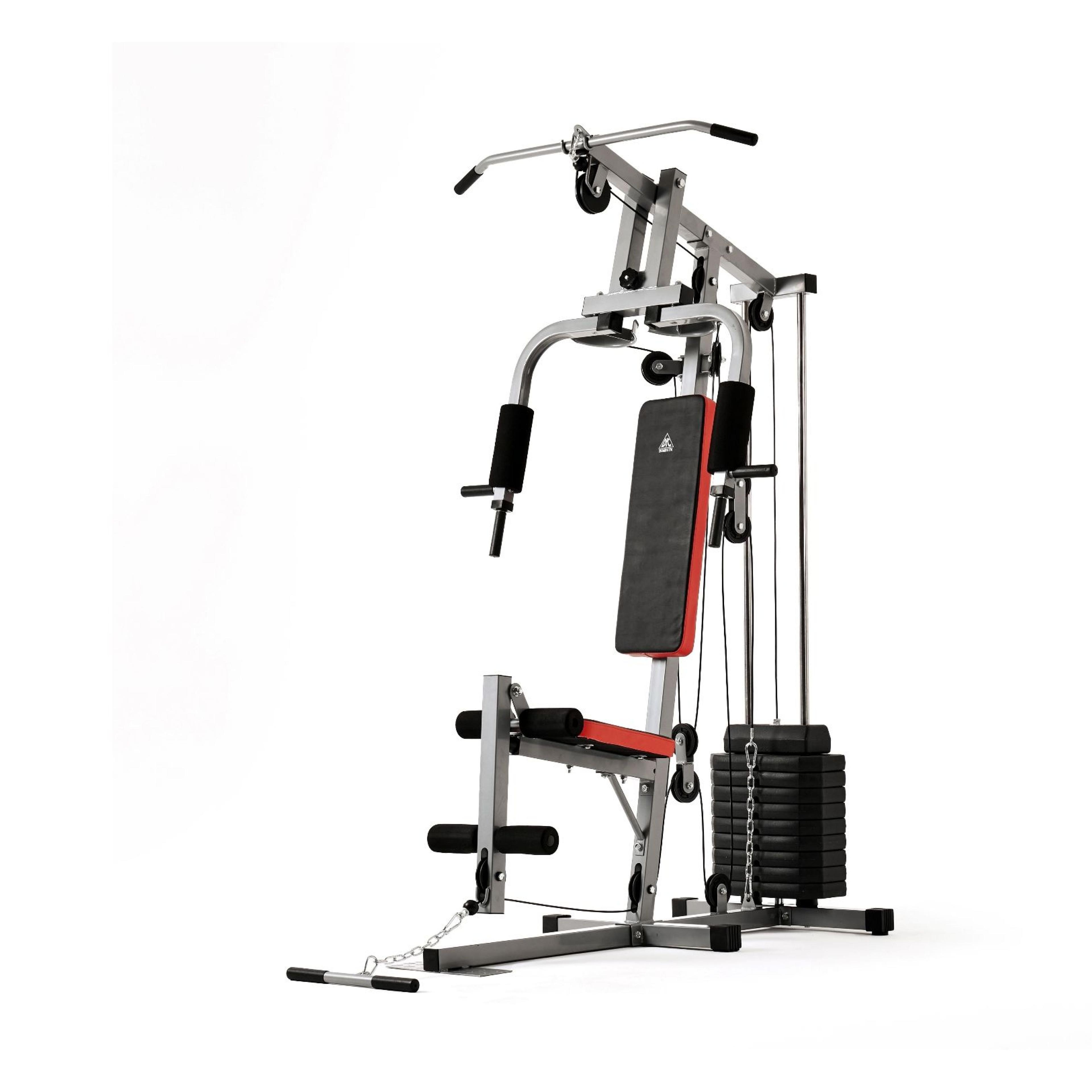 Силовой комплекс DFC HomeGym D7000 многофункциональный силовой грузоблочный тренажер на все группы мышц, мультистанция, вес стека 45 кг