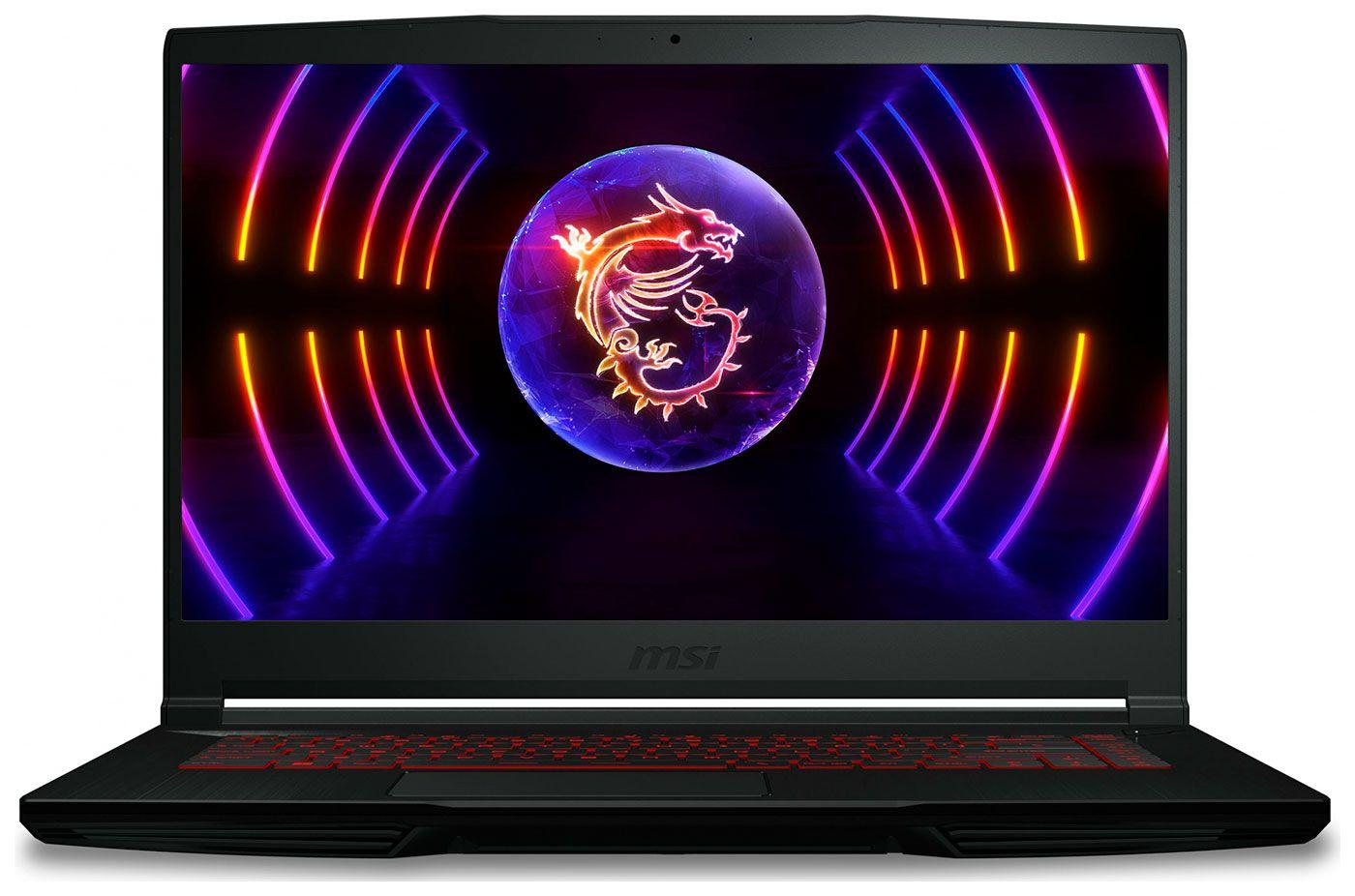 MSI GF63 Thin 12UC-1036XRU Игровой ноутбук 15.6", Intel Core i5-12450H, RAM 16 ГБ, SSD 512 ГБ, NVIDIA GeForce RTX 3050 для ноутбуков (4 Гб), Без системы, (9S7-16R821-1036), черный, Русская раскладка