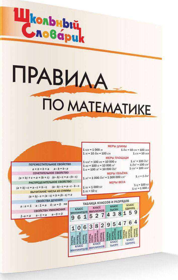 Школьный словарик. Правила по математике ФГОС | Клюхина Ирина Вячеславовна