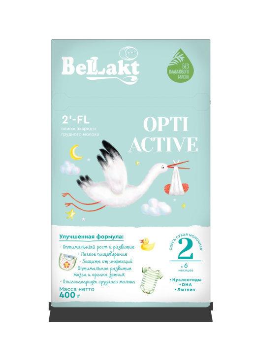 Смесь сухая молочная последующая адаптированная "Bellakt Opti Activе 2" для питания детей с 6 месяцев