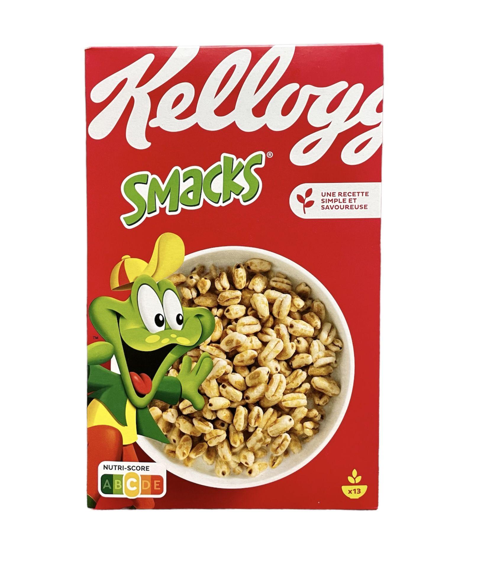 Хлопья Kellogg's Smacks пшеничные с медом, 400 г, Франция