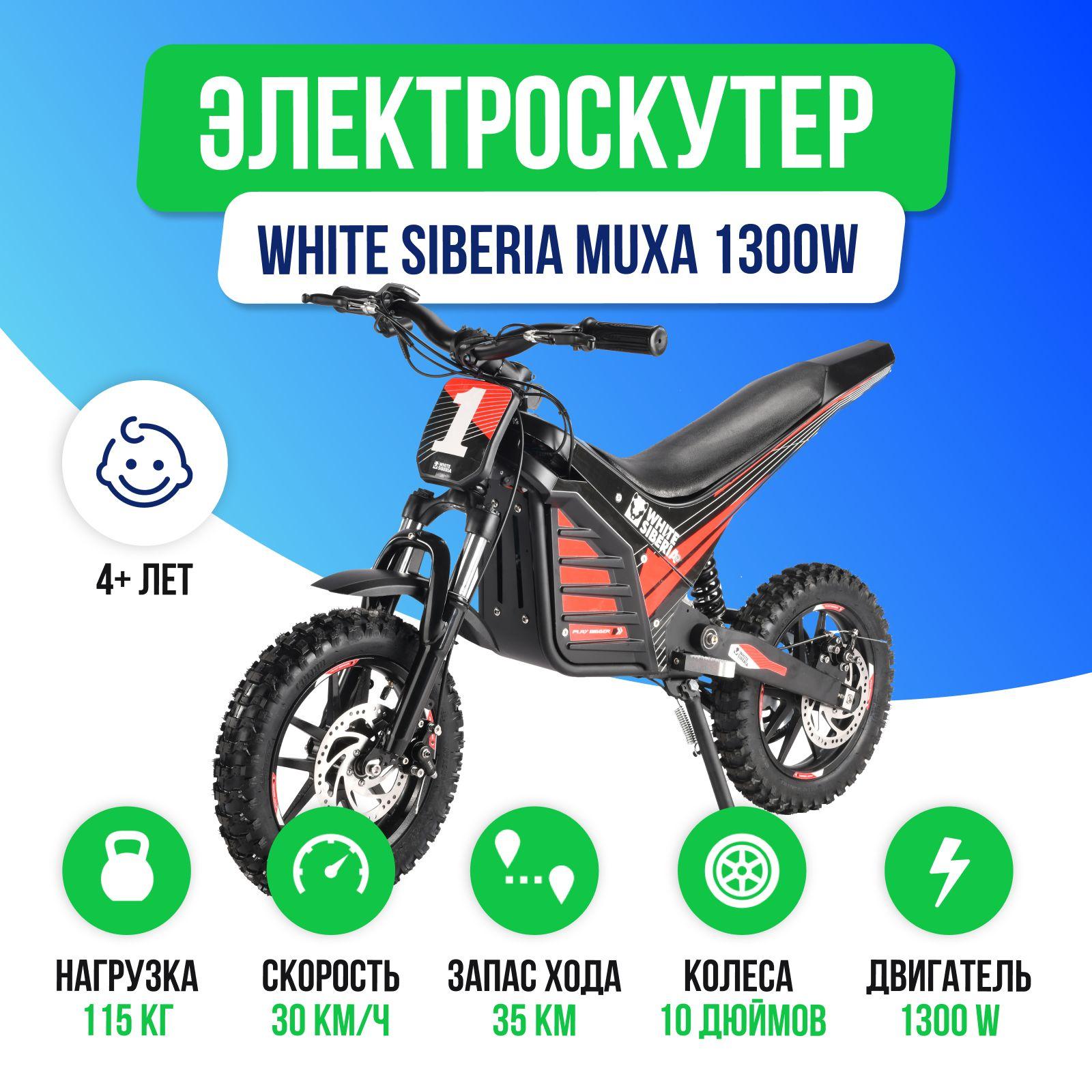 Электроскутер White Siberia MUXA 1300w