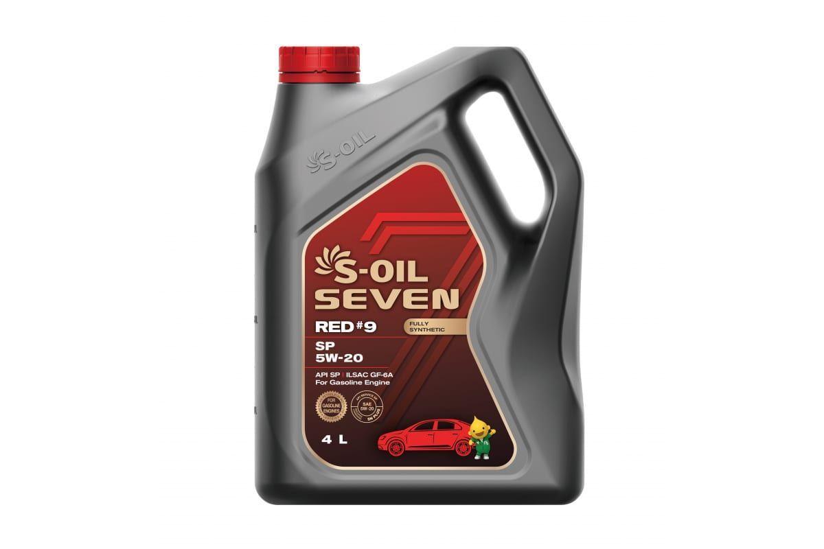 S-OIL SEVEN RED #9 5W-20 Масло моторное, Синтетическое, 4 л