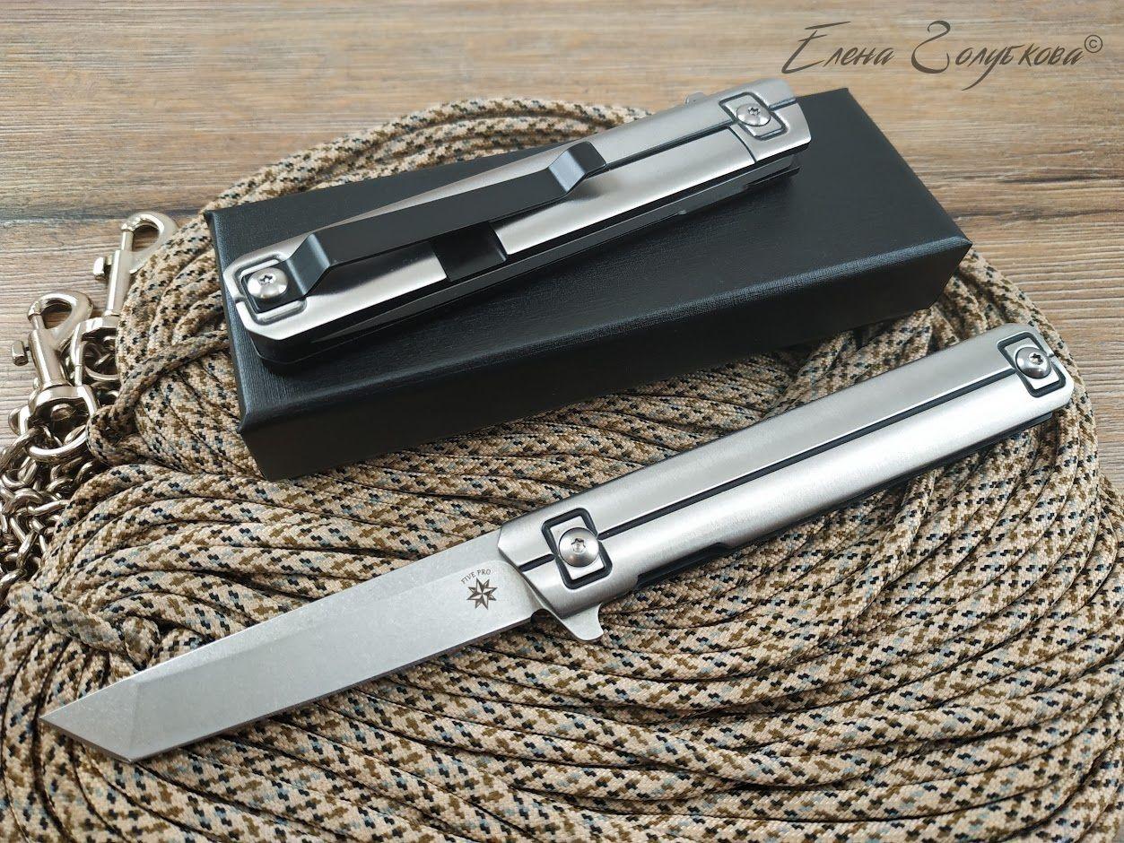 Складной нож флиппер Five Pro Urban tanto silver сталь D2