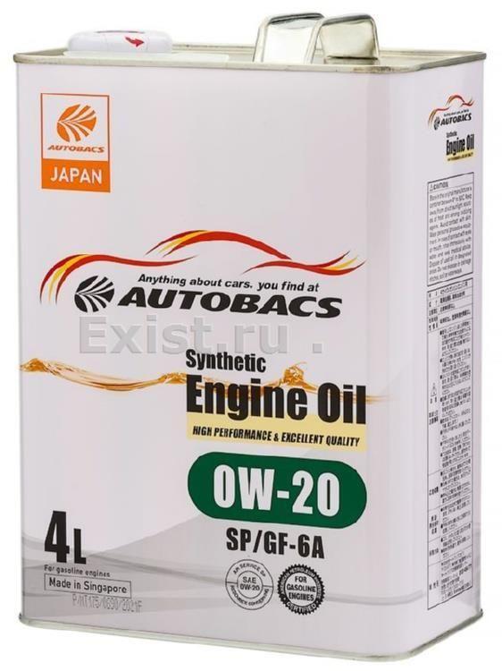 Autobacs ENGINE OIL FULLY SYNTHETIC 0W-20 Масло моторное, Синтетическое, 4 л