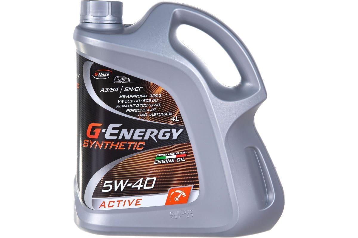 G-Energy Synthethic Active 5W-40 Масло моторное, Синтетическое, 4 л