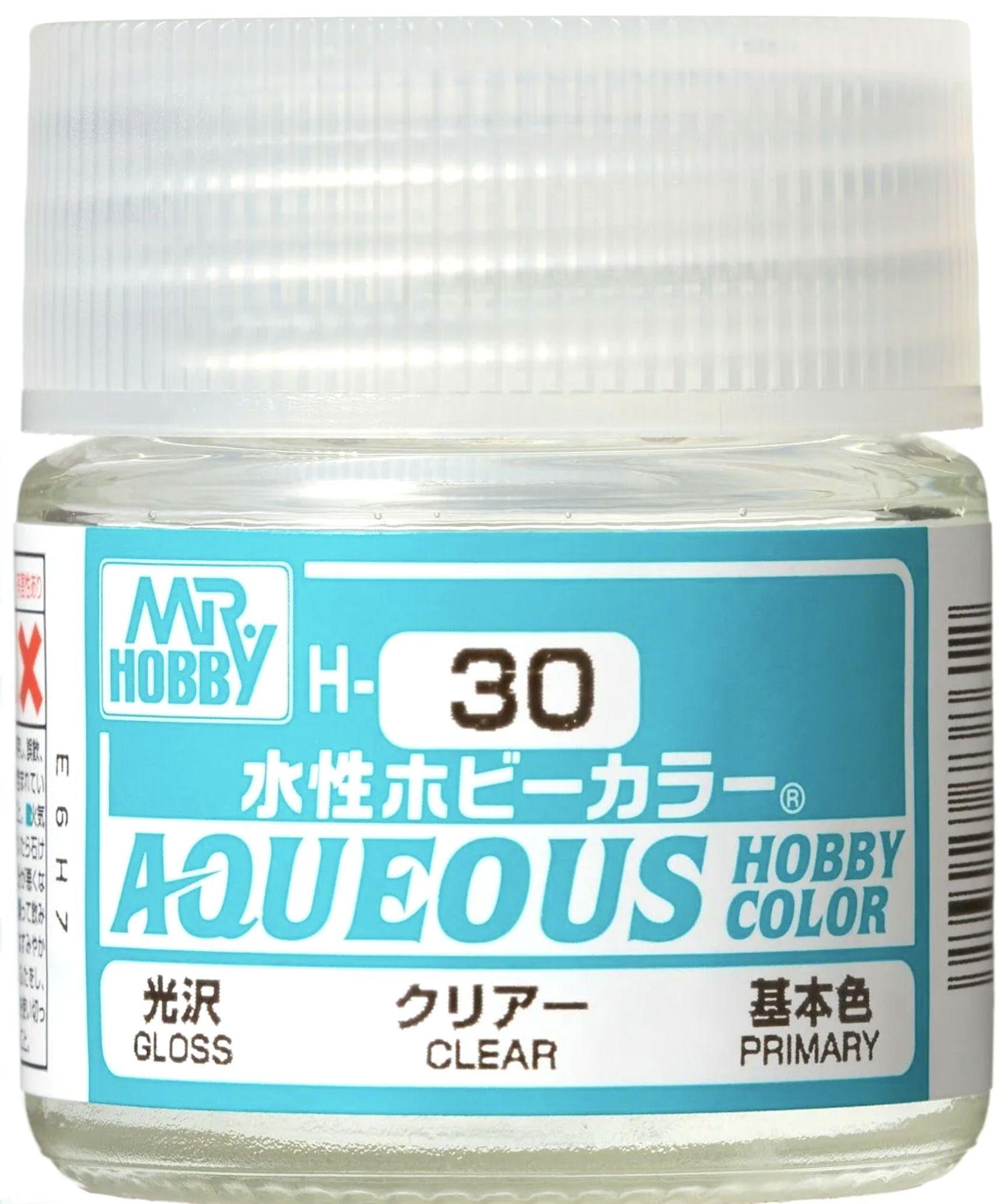 Лак акриловый водоразбавляемый MR.HOBBY CLEAR, Глянцевый лак, MH-H30